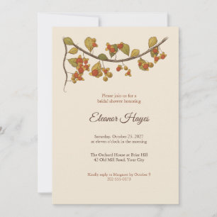 Bittersweet Vine Autumn Bridal Shower Invitation