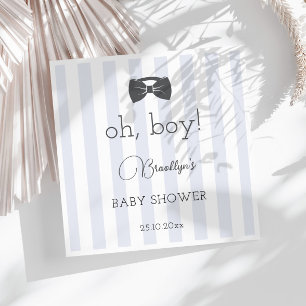 Bitty Bow Oh Boy Baby Shower Napkin