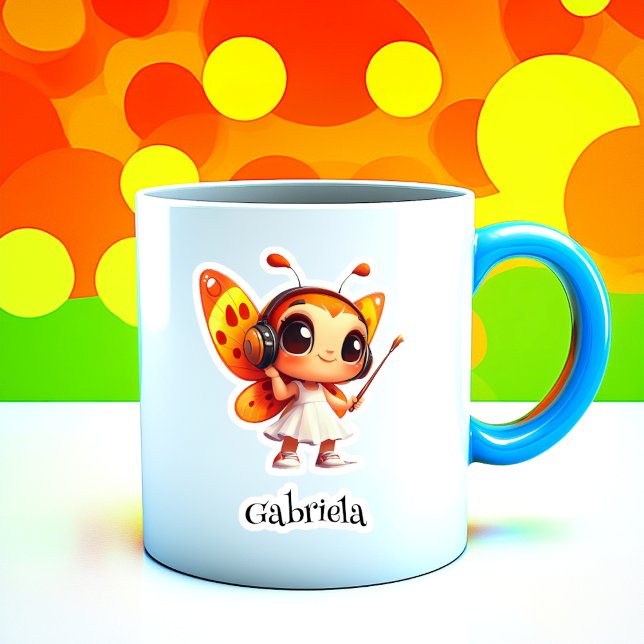 Bitty Butterfly Personalised Vinyl Sticker (Creator Uploaded)