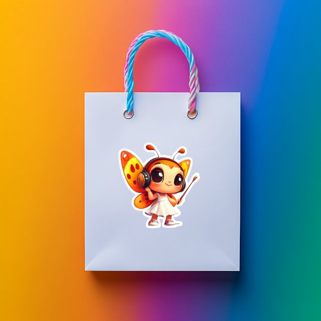 Bitty Butterfly Vinyl Sticker (Creator Uploaded)