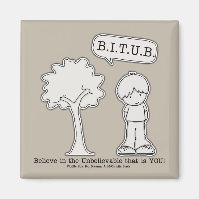 BITUB Pattern (Believe in the Unbelievable) Magnet (Front)