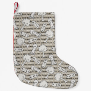 BITUB Pattern (Believe in the Unbelievable) Small Christmas Stocking