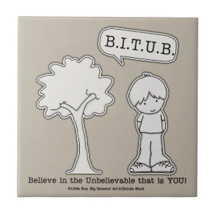 BITUB Pattern (Believe in the Unbelievable) Tile