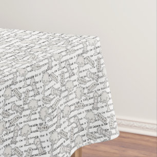 BITUB Pattern (Believe in the Unbelievable) White Tablecloth