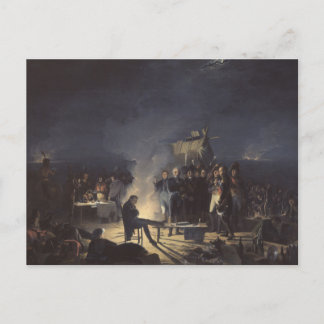 Bivouac of Napoleon Before Wagram Postcard