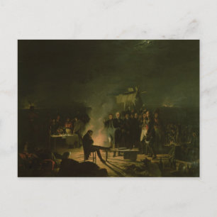 Bivouac of Napoleon I on Battlefield Battle Postcard