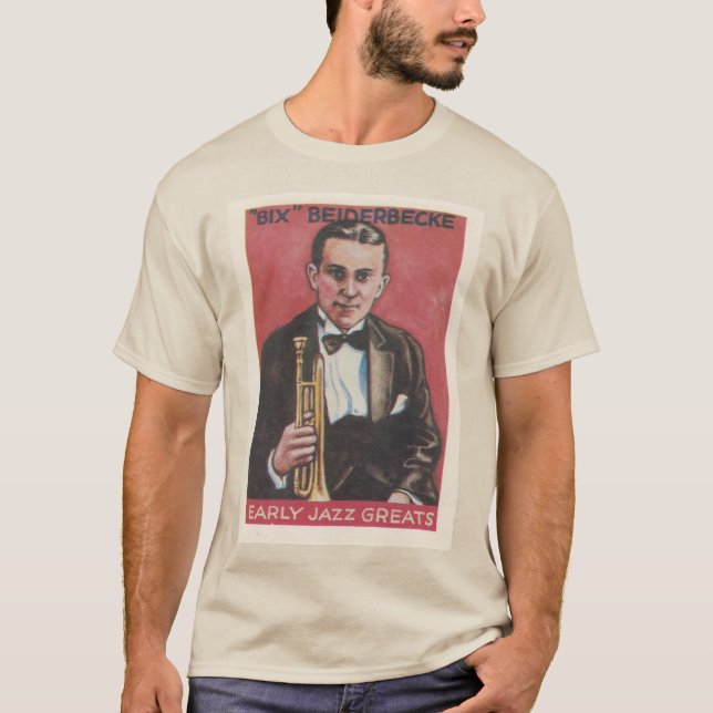 Bix Beiderbecke Jazz Cornet T-Shirt (Front)