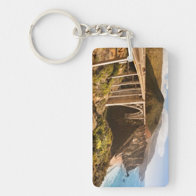 Bixby Bridge, Big Sur, California, USA Key Ring (Front)