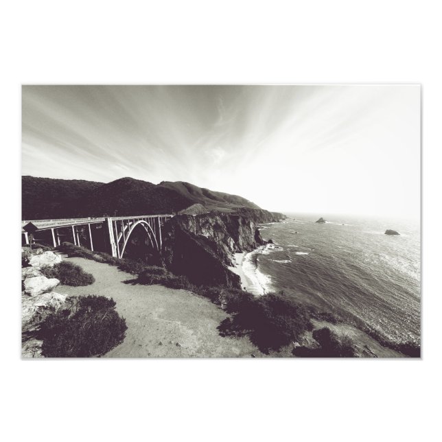 Bixby Bridge, Big Sur, California USA Photo Print (Front)