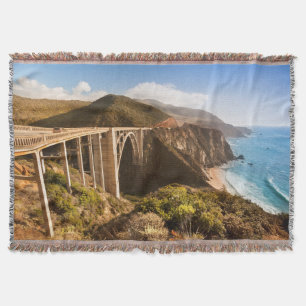 Bixby Bridge, Big Sur, California, USA Throw Blanket