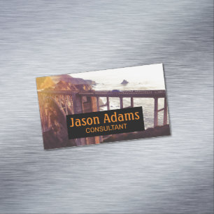 Bixby bridge magnetic business card