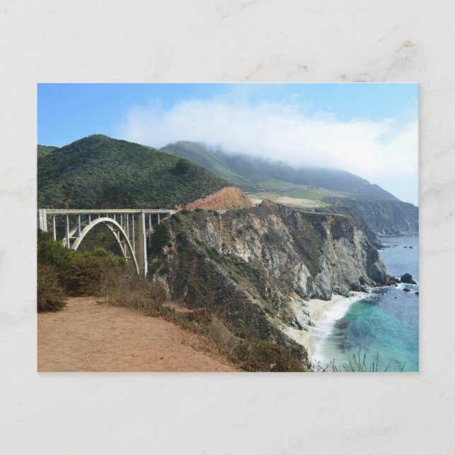 Bixby Bridge on California's Big Sur coast Postcard (Front)