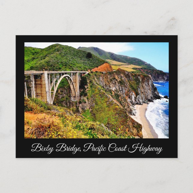 BIXBY BRIDGE PACIFIC COAST HIGHWAY POSTCARD (Front)