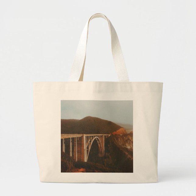 Bixby Creek Bridge  Large Tote Bag (Front)