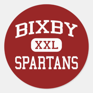 Bixby - Spartans - Middle School - Bixby Oklahoma Classic Round Sticker