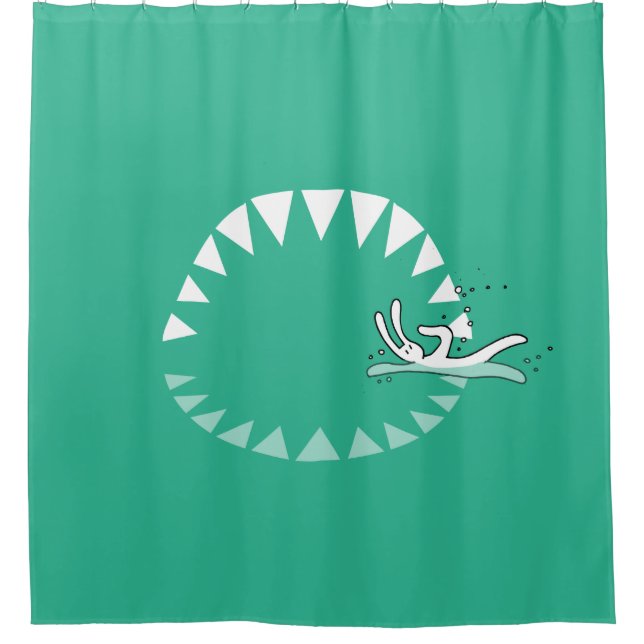 BixTheRabbit Shower Curtain (Front)