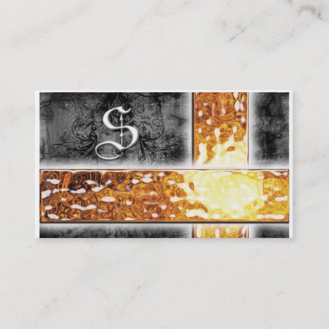 Biz Card - S Monogram (Front)