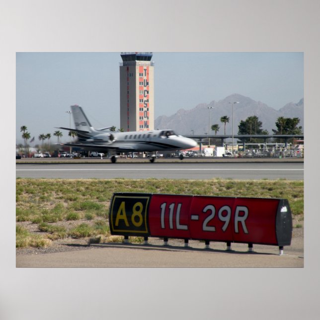 Biz Jet in Tuscon Poster (Front)