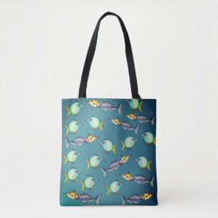 Bizarre Fishes Tote Bag