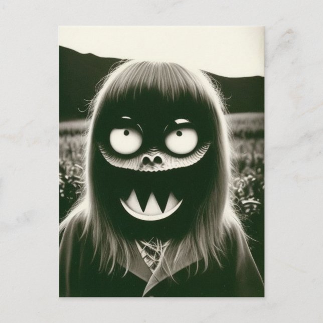 Bizarre Halloween Postcard (Front)