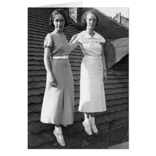 Bizarre Women on Roof Card (Front)