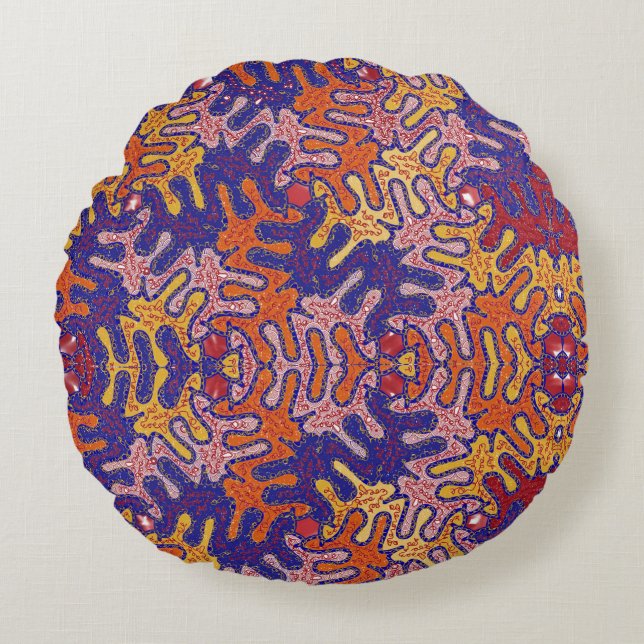 Bizarro Fall Round Cushion (Front)