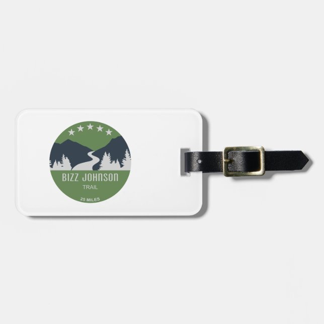 Bizz Johnson Trail Luggage Tag (Front Horizontal)
