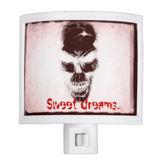 Bizzareworld Vintage Style Skull Night Light