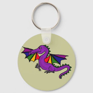 BJ- Rainbow Dragon Keychain