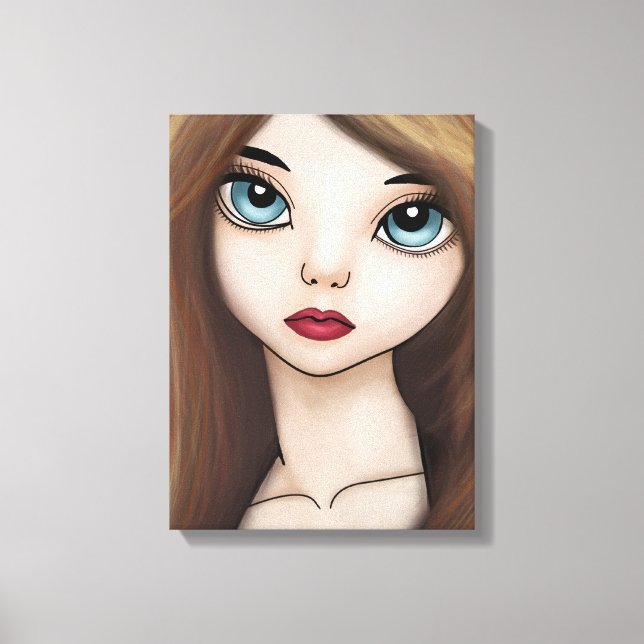 BJD Anime Girl Doll Manga Japanese Portrait Print (Front)