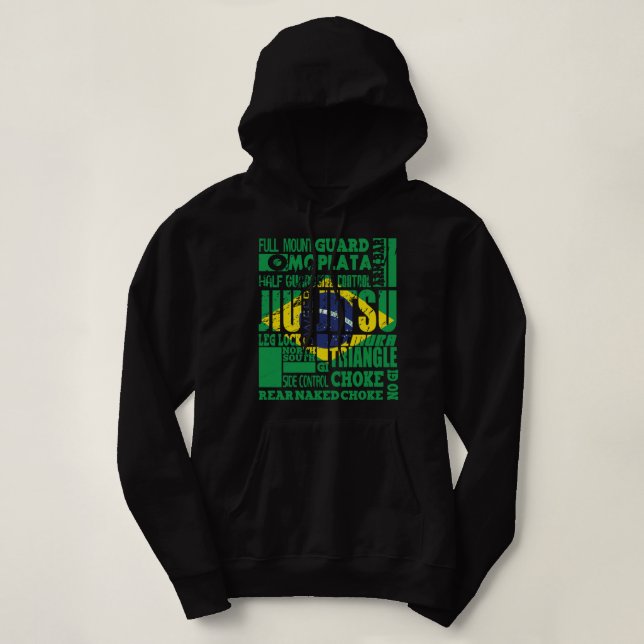 BJJ A To Z Glossary   Brazilian Jiu Jitsu Classic  Hoodie (Design Front)