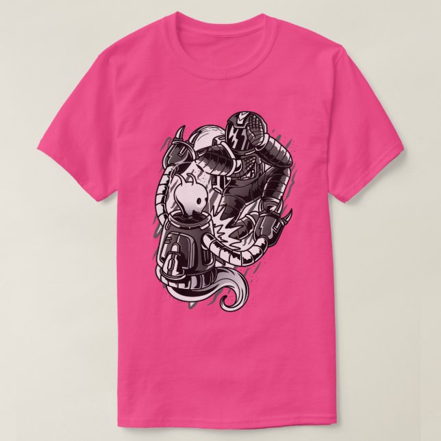 BJJ Astronaut Tee Flying Armbar Jiu Jitsu (Design Front)