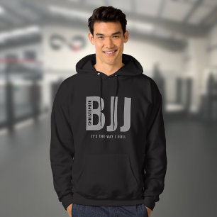 BJJ Brazilian Jiu Jitsu Edit Name & Text Casual Hoodie
