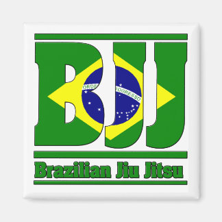 BJJ Brazilian Jiu Jitsu Flag MMA Magnet