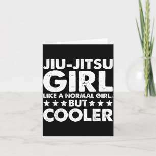 BJJ Brazilian Jiu Jitsu Girl MMA Jujitsu Lover Card