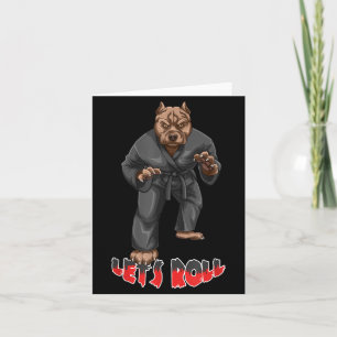 BJJ Brazilian Jiu Jitsu Pit Bull Card
