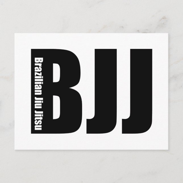 BJJ - Brazilian Jiu Jitsu Postcard (Front)