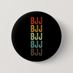 BJJ Brazilian Jiu Jitsu Retro 6 Cm Round Badge