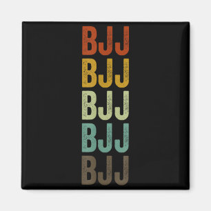 BJJ Brazilian Jiu Jitsu Retro Magnet