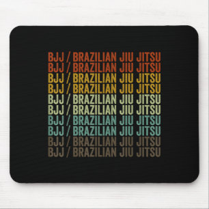 BJJ_Brazilian Jiu Jitsu Retro Mouse Pad