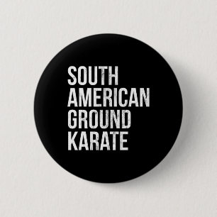 Bjj Brazilian Jiu Jitsu South American Ground Kara 6 Cm Round Badge