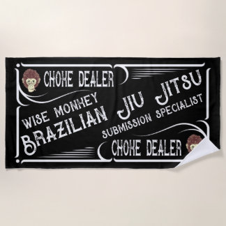 BJJ Choke Dealer Submission Specialist Gym Beach Towel