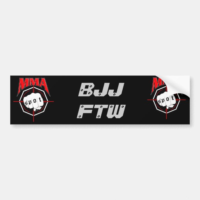 BJJ FTW BUMPER STICKER (Front)