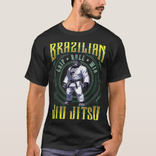 BJJ Grip Roll Win - Grappling Jiu Jitsu Gorilla T-Shirt
