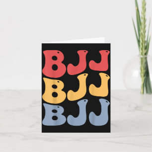 BJJ Groovy Brazilian Jiu Jitsu Card