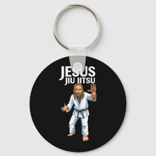 BJJ Jesus Brazilian Jiu Jitsu Key Ring
