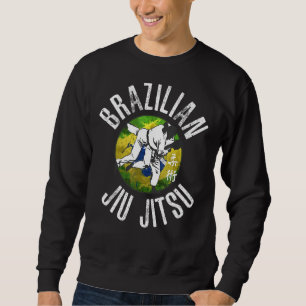 BJJ Jiu Jitsu Brazilian Flag, gift for Brazilian J Sweatshirt