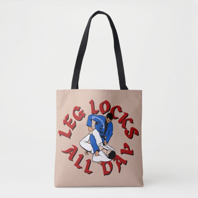 BJJ Leg Locks All Day Tote Bag (Front)