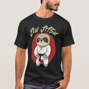 BJJ MMA Sloth   Brazilian Jiu Jitsu Grappling T-Shirt