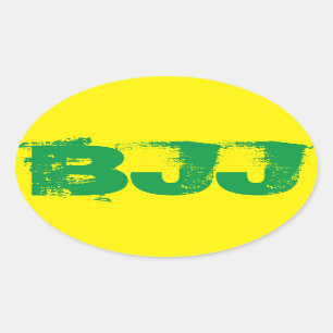 BJJ Oval Sticker